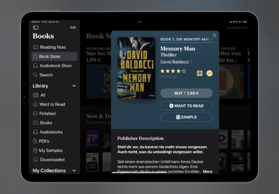E-Book der Woche: Dieses Mal „Memory Man“ für 1,99 Euro abstauben