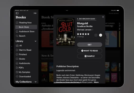 Das E-Book der Woche: Dieses Mal „Blutgold“ für 1,99 Euro mitnehmen