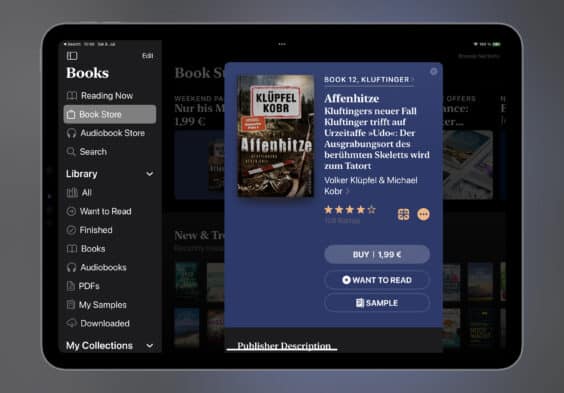Das E-Book der Woche: Dieses Mal „Affenhitze“ für 1,99 Euro mitnehmen