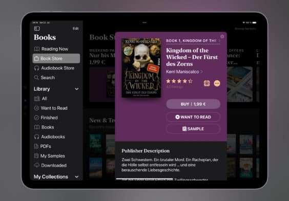 Das E-Book der Woche: Dieses Mal „Kingdom of the Wicked – Der Fürst des Zorns“ für 1,99 Euro mitnehmen