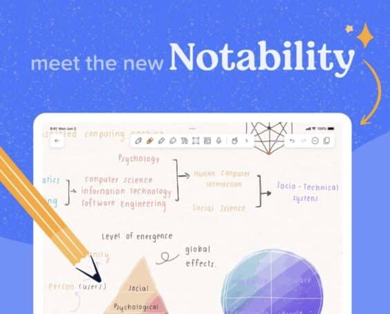 Notability in Version 14 mit runderneuerter Optik erschienen