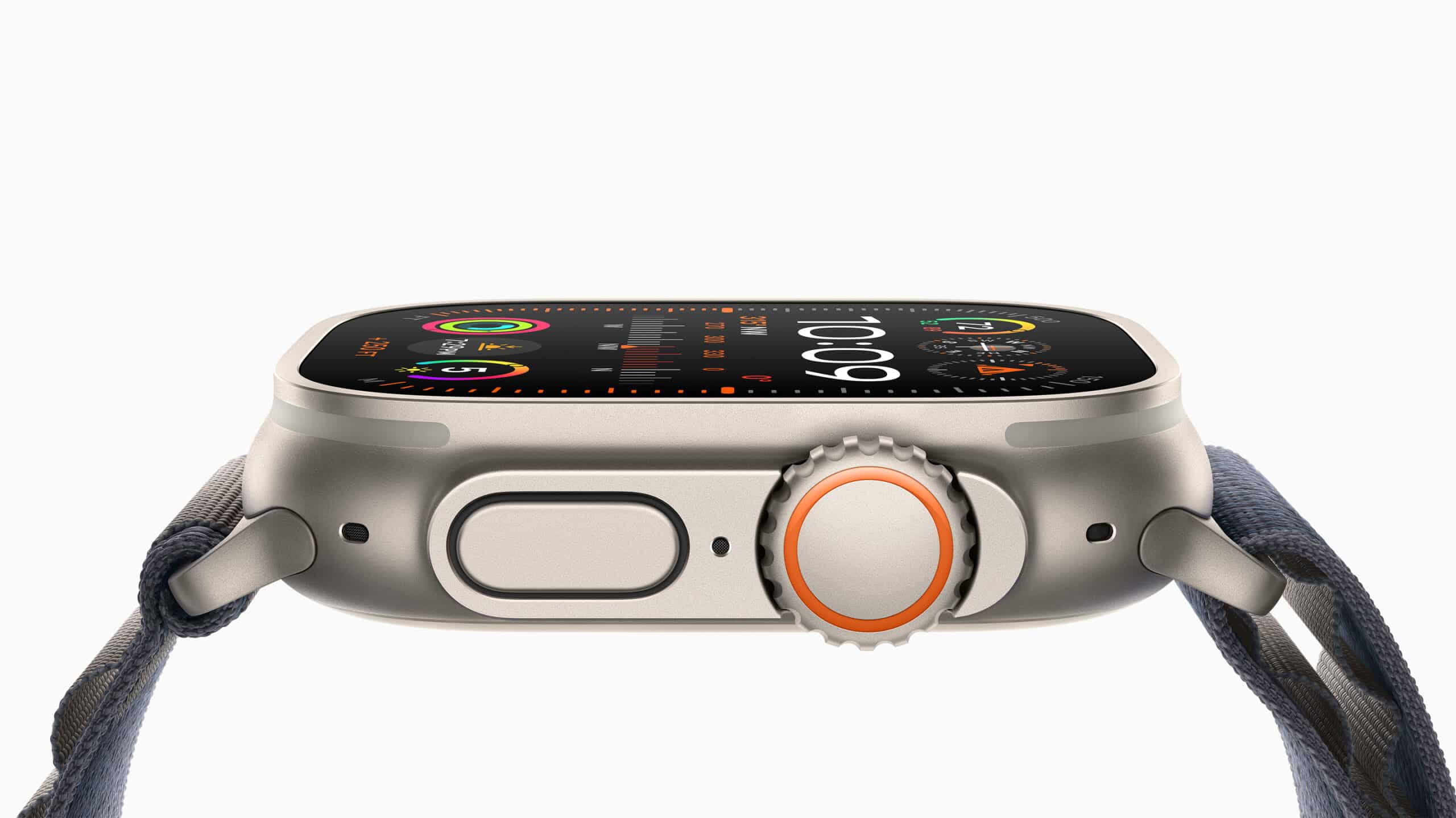 Das Display der Apple Watch Ultra 2 wird bis zu 3.000 Nits hell