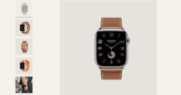 Apple Watch Series 9 mit Lederarmband von Hermès