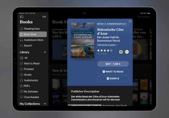 Das E-Book der Woche: Dieses Mal „Stürmische Côte-d’Azur“ für 1,99 Euro kaufen