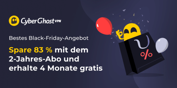 Nur noch bis zum 27.11.: Black Friday bei CyberGhost VPN