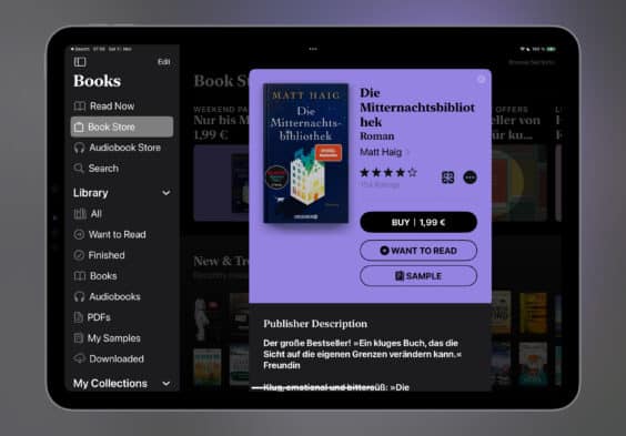 E-Book der Woche: Dieses Mal „Die Mitternachtsbibliothek“ für 1,99 Euro mitnehmen