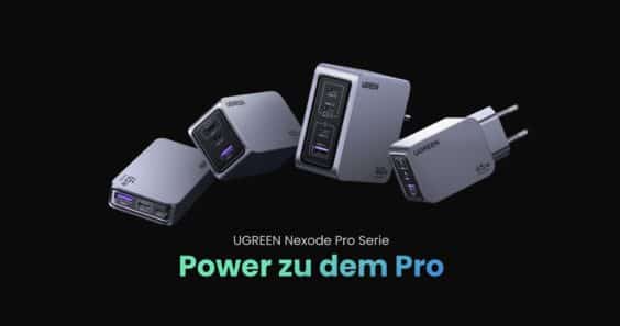 UGREEN bietet mit Nexode Pro eine neue Serie an Schnellladegeräten an