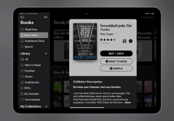 Noch schnell das E-Book der Woche sichern: „Verschließ jede Tür“ für nur 1,99 Euro erhältlich