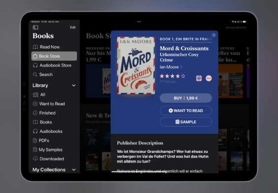 Das E-Book der Woche: Dieses Mal „Mord & Croissant“ für 1,99 Euro kaufen