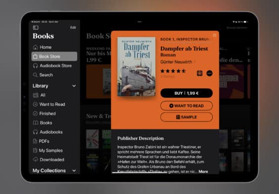 Nachgereicht: Das E-Book der Woche „Dampfer ab Triest“ für 1,99 Euri kaufen