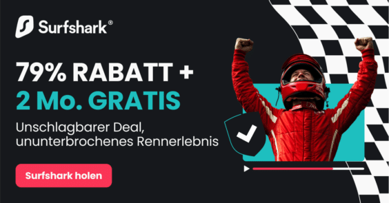 Formel 1 gratis streamen: So geht’s mit einem VPN wie Surfshark!