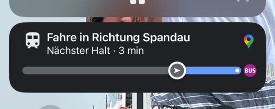 Google Maps Live Activities