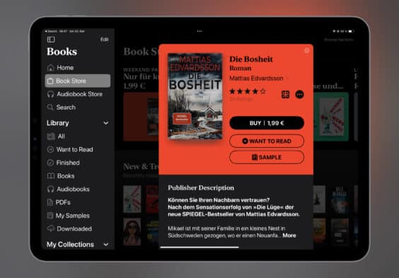Nachgereicht: Das E-Book der Woche „Die Bosheit“ für 1,99 Euro mitnehmen
