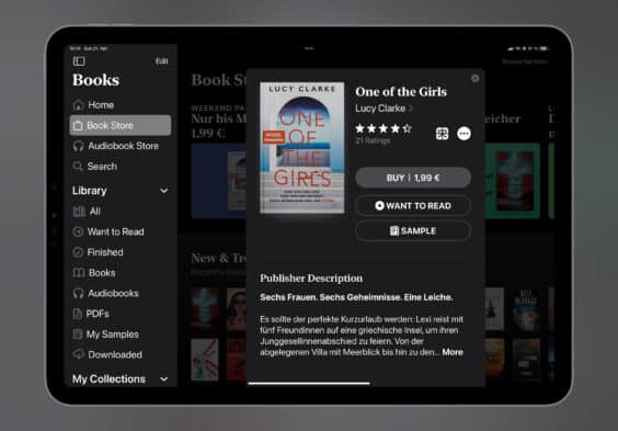Das E-Book zum Wochenende: „One of the Girls“ für 1,99€ mitnehmen