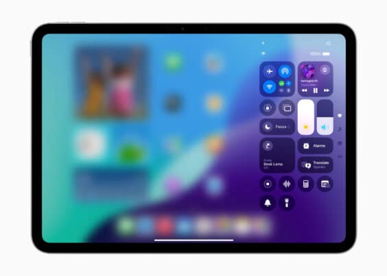 iPadOS 18 Kontrollzentrum, Apple Newsroom Thumb