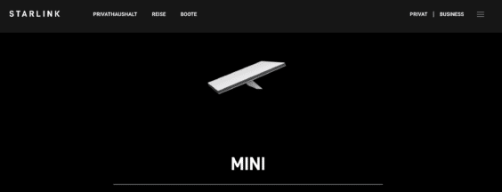 Starlink Mini: SpaceX bringt tragbare Antenne in iPad-Größe