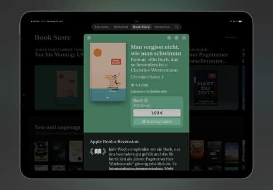 Das E-Book der Woche: Dieses Mal „Man vergisst nicht, wie man schwimmt“ für 1,99 Euro mitnehmen