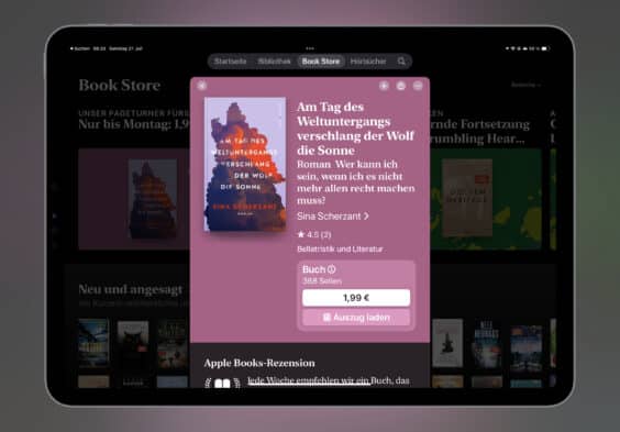 Das E-Book der Woche: Dieses Mal „Am des Tag des Weltuntergangs verschlang der Wolf die Sonne“ für 1,99 Euro mitnehmen