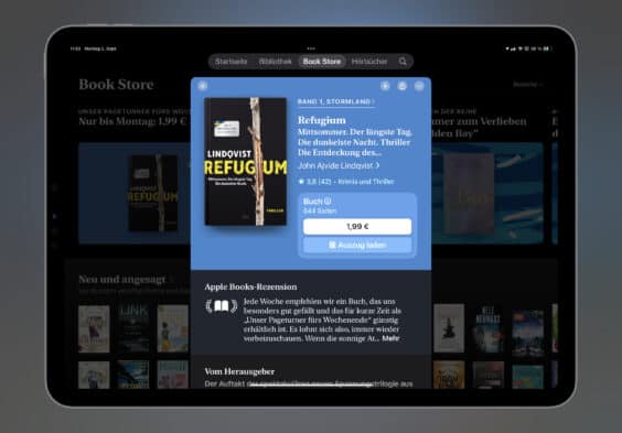 Noch schnell das E-Book der Woche mitnehmen: Dieses Mal „Refugium“ für 1,99 Euro