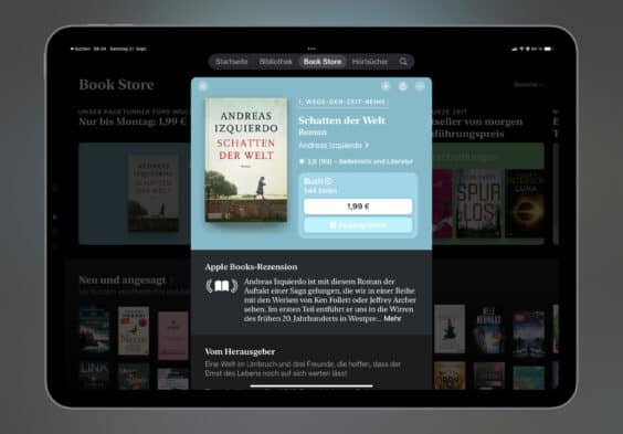 Noch schnell das E-Book der Woche sichern: „Schatten der Welt“ für 1,99 Euro mitnehmen