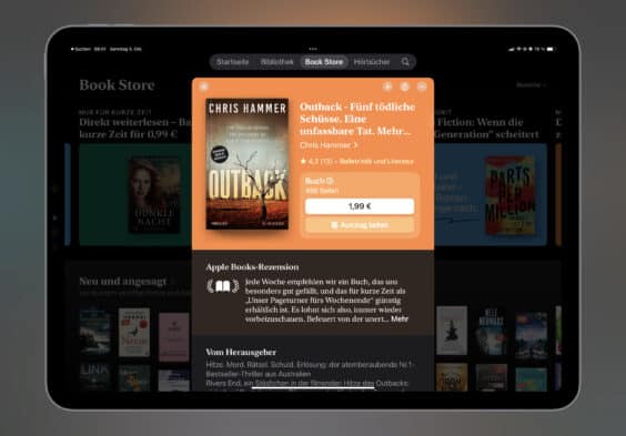 Noch schnell das E-Book der Woche sichern: Dieses Mal „Outback – Fünf tödliche Schüsse. Eine unfassbare Tat. Mehr als eine Wahrheit“ für 1,99 Euro mitnehmen