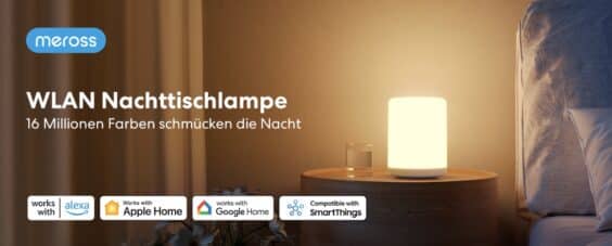 Meross bringt neue Nachttischlampe, die heller und größer als der Vorgänger ist