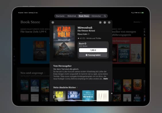 Noch schnell das E-Book der Woche sichern: Dieses Mal „Möwenfraß“ für 1,99 Euro mitnehmen
