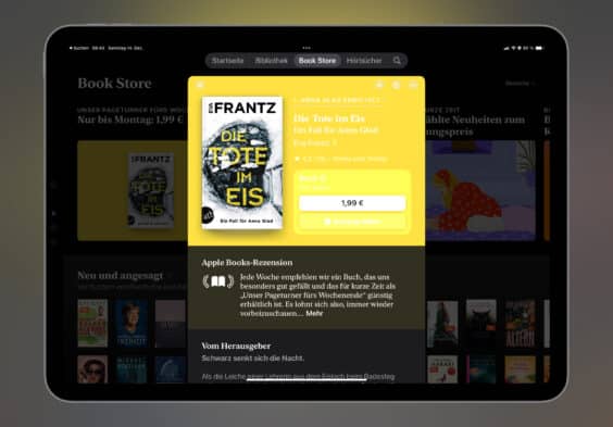 Noch schnell das E-Book der Wochesichern – dieses Mal „Die Tote im Eis“ für 1,99 Euro mitnehmen