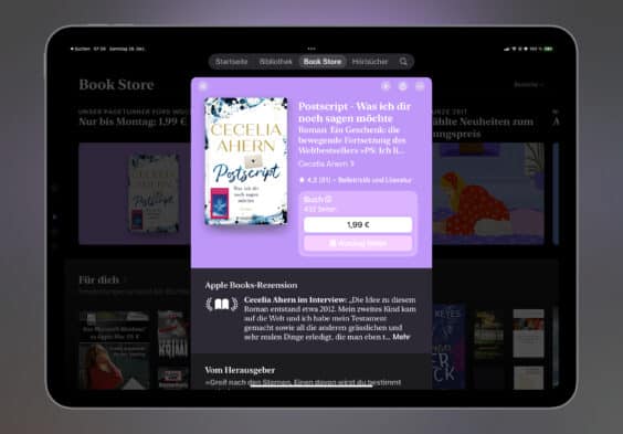 Noch schnell das E-Book der Woche sichern: „Postscript – Was ich Dir noch sagen möchte“ für 1,99 Euro mitnehmen