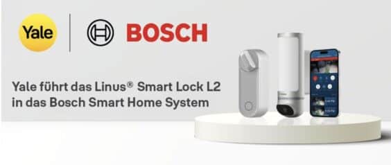 Smart Lock Linus L2 von Yale lässt sich in Bosch Smart Home integrieren