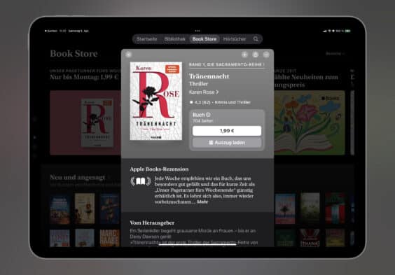 Das E-Book der Woche: Dieses Mal „Tränennacht“ für 1,99 Euro mitnehmen