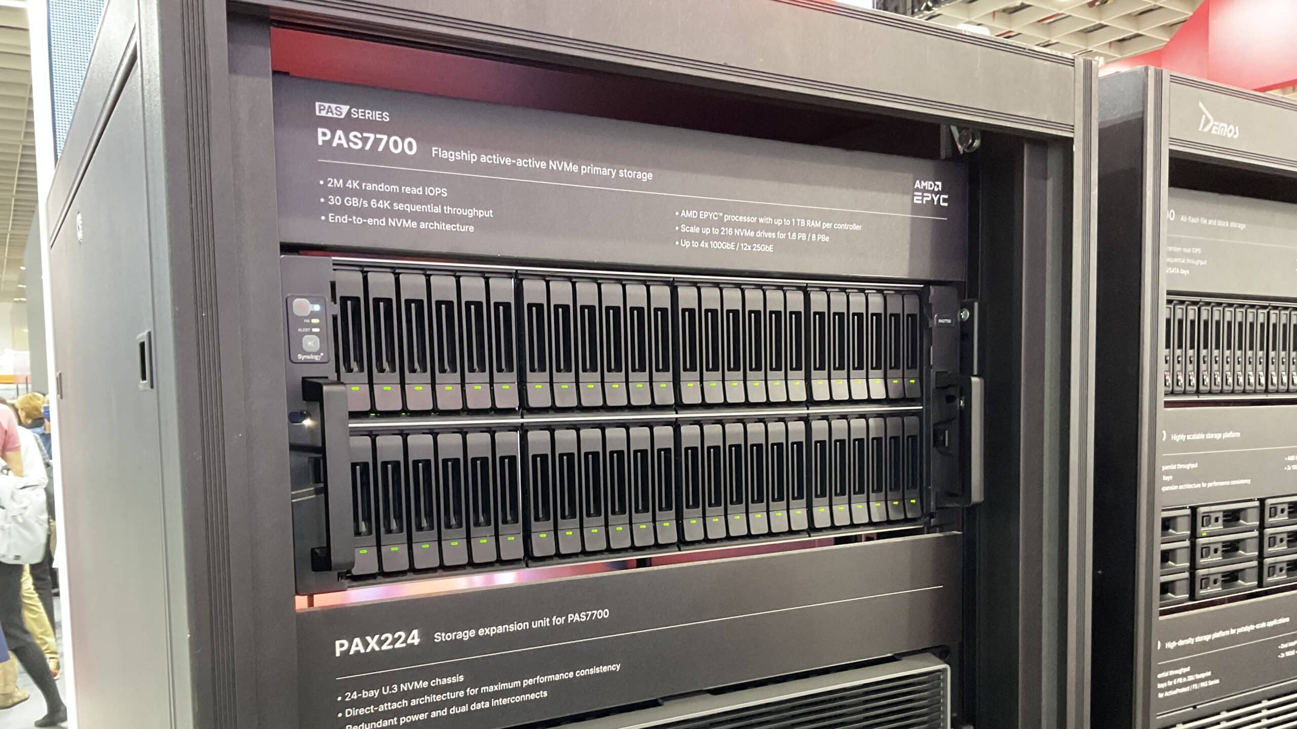 Das PAS 7700-System im Rack.