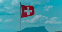 Schweiz, Flagge, Berge