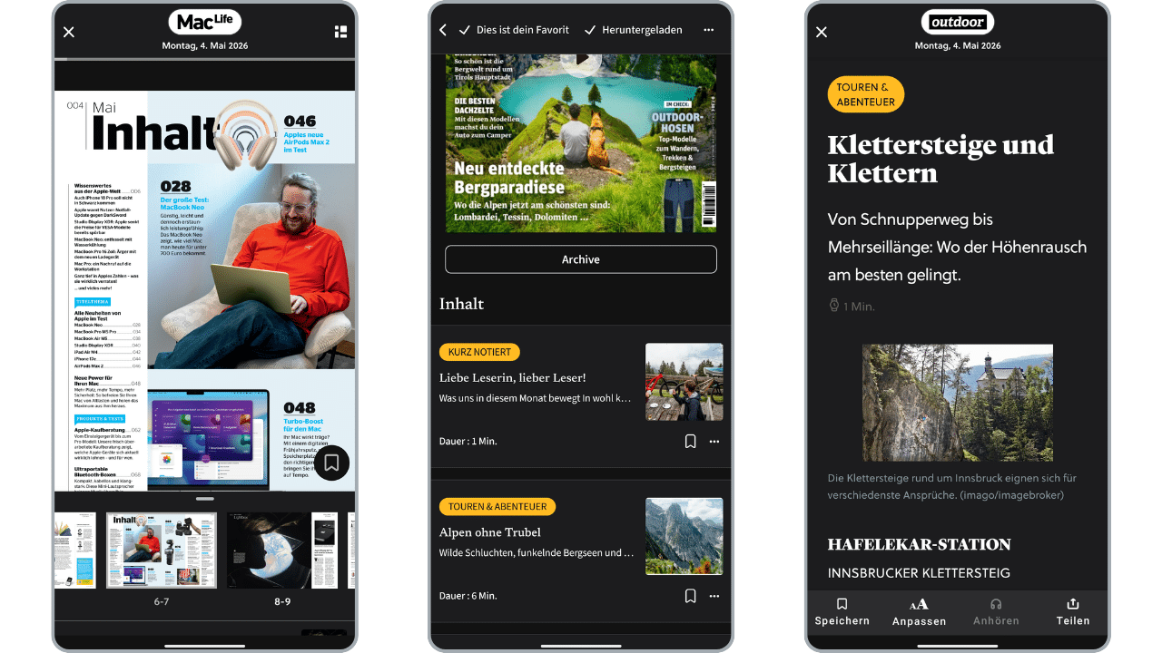 Readly App: mobile friendly