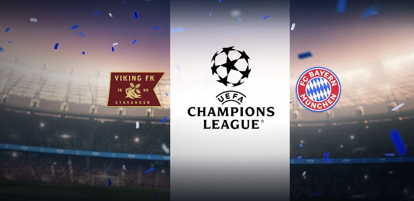 Programmhinweis: Viking Stavanger vs. Bayern München in der Champions League bei Prime Video´