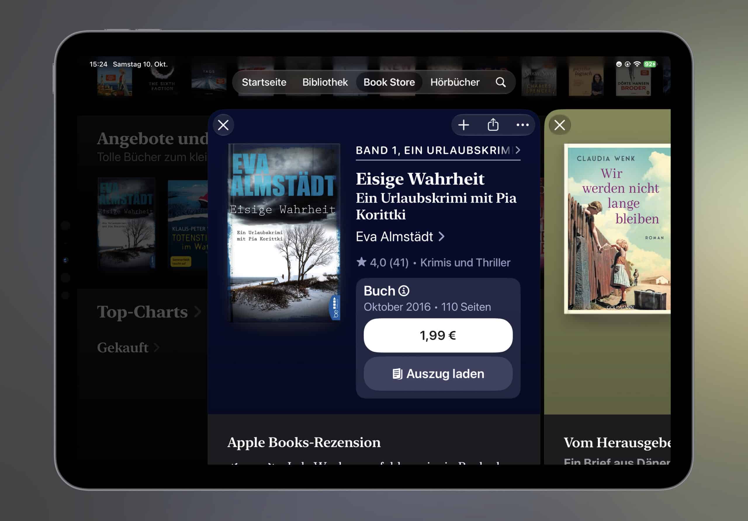 Noch schnell das E-Book der Woche sichern: Dieses Mal „Eisige Wahrheit“ für 1,99 Euro mitnehmen