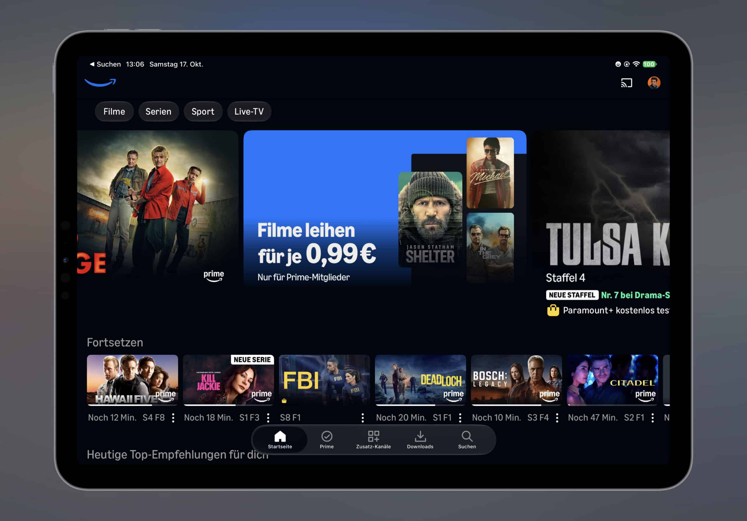 Prime Video Leihdeals: Über 250 Filme zu je 0,99 Euro ausleihen